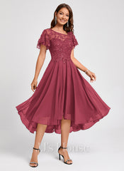 JJ's House Camille Chiffon Midi Dress