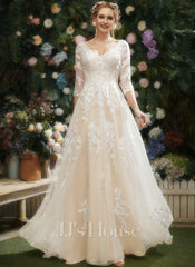 JJ's House Bibiane A-line Sequins Lace Dress