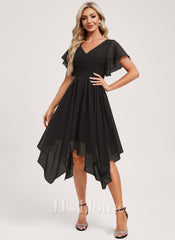 JJ's House Kerry A-line Ruffle Chiffon Dress