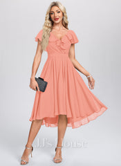 JJ's House Zaisha Chiffon Midi Dress