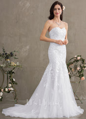 JJ's House Radinka Trumpet/Mermaid Sweetheart Strapless Lace Dress