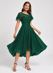 JJ's House Camille Chiffon Midi Dress