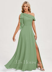 JJ's House Laylana A-line One Shoulder Chiffon Dress