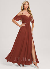 JJ's House Azaleigh A-line Ruffle Chiffon Dress
