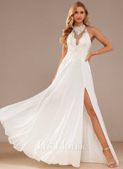 JJ's House Eyrlie A-line High Neck Sequins Lace Dress