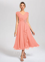 JJ's House Zemora Chiffon Midi Dress