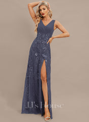 JJ's House Adalina Sheath/Column V-Neck Pleated Lace Dress