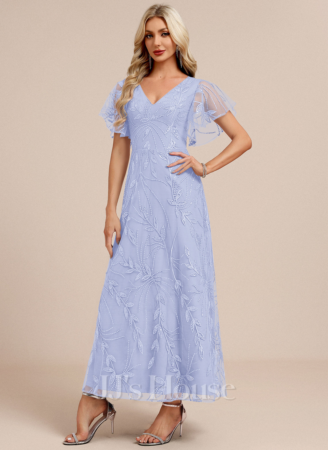 JJ's House Olyvia Lace Maxi Dress