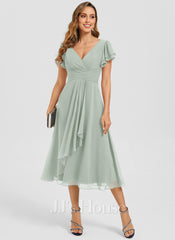 JJ's House Haly Floral Print Printed Fabric Midi Dress