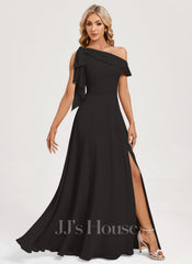 JJ's House Laylana A-line One Shoulder Chiffon Dress