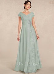 JJ's House Vivienne A-line V-Neck Sequins Lace Dress