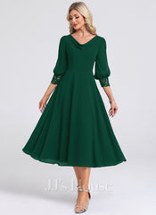 JJ's House Marilla Cowl Chiffon Midi Dress