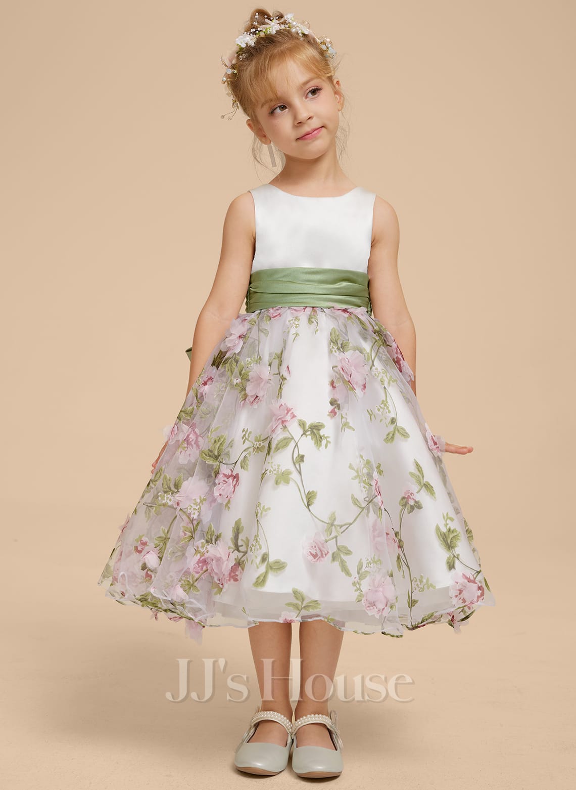 JJ's House Kimaya A-line Bow Satin Dress