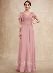 JJ's House Mira A-line V-Neck Sequins Lace Dress