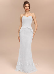 JJ's House Elaria Trumpet/Mermaid Sweetheart Strapless Corset Satin Dress