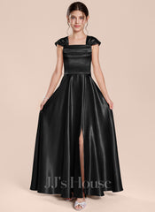 JJ's House Zene Junior A-line Pockets Stretch Satin Dress