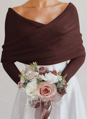 Knit Long Sleeve Casual Soft Crochet Wraps