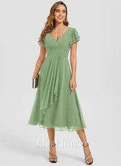 JJ's House Haly Floral Print Printed Fabric Midi Dress