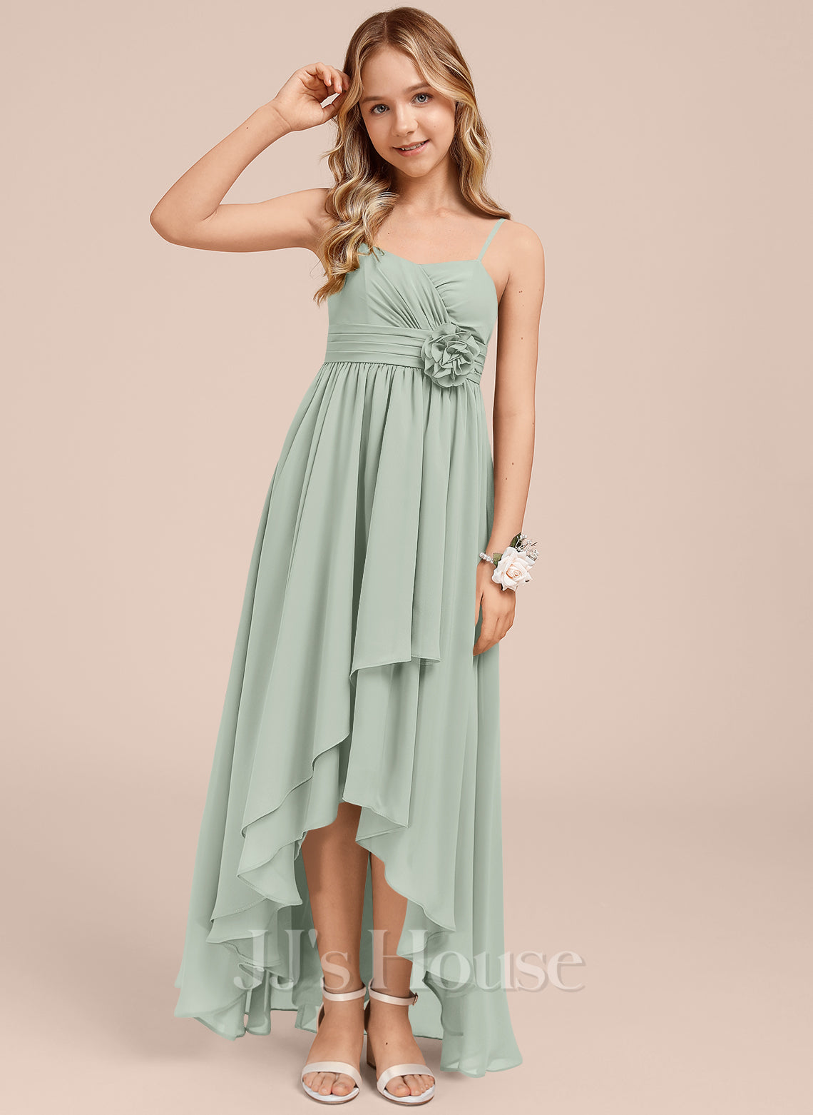 JJ's House Atziri Junior A-line Sweetheart Chiffon Dress