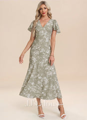 JJ's House Haly A-line Ruffle Floral Dress
