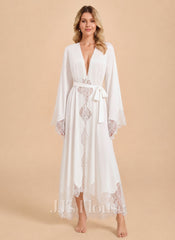 Matte Satin Lace Robe